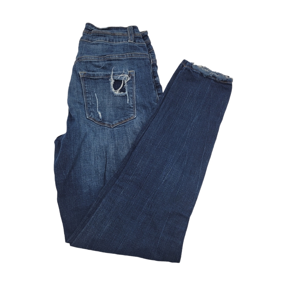 KanCan Los Angles High‎ Rise Super Distressed Skinny Jean Womens Sz 28
